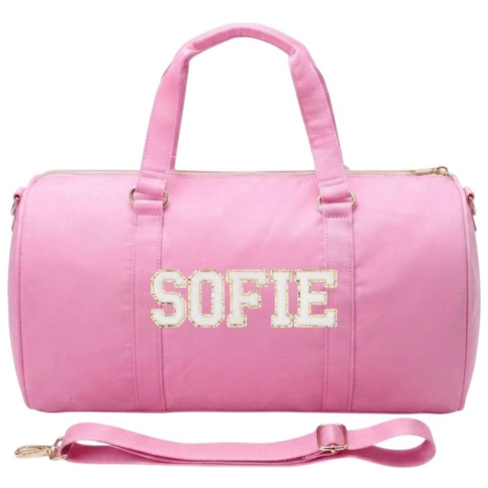 The Happy Tribe - Personalised Duffle Bag, Candy Pink