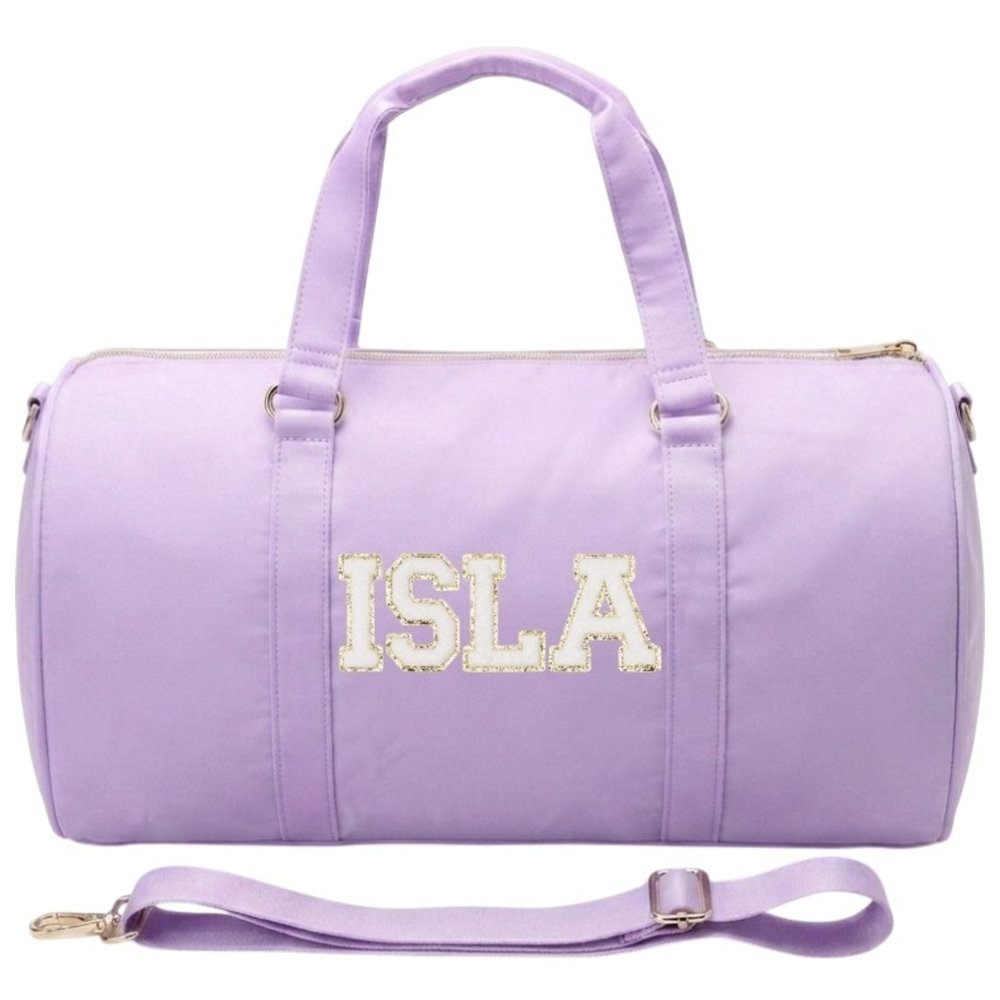 The Happy Tribe - Personalised Duffle Bag, Lilac