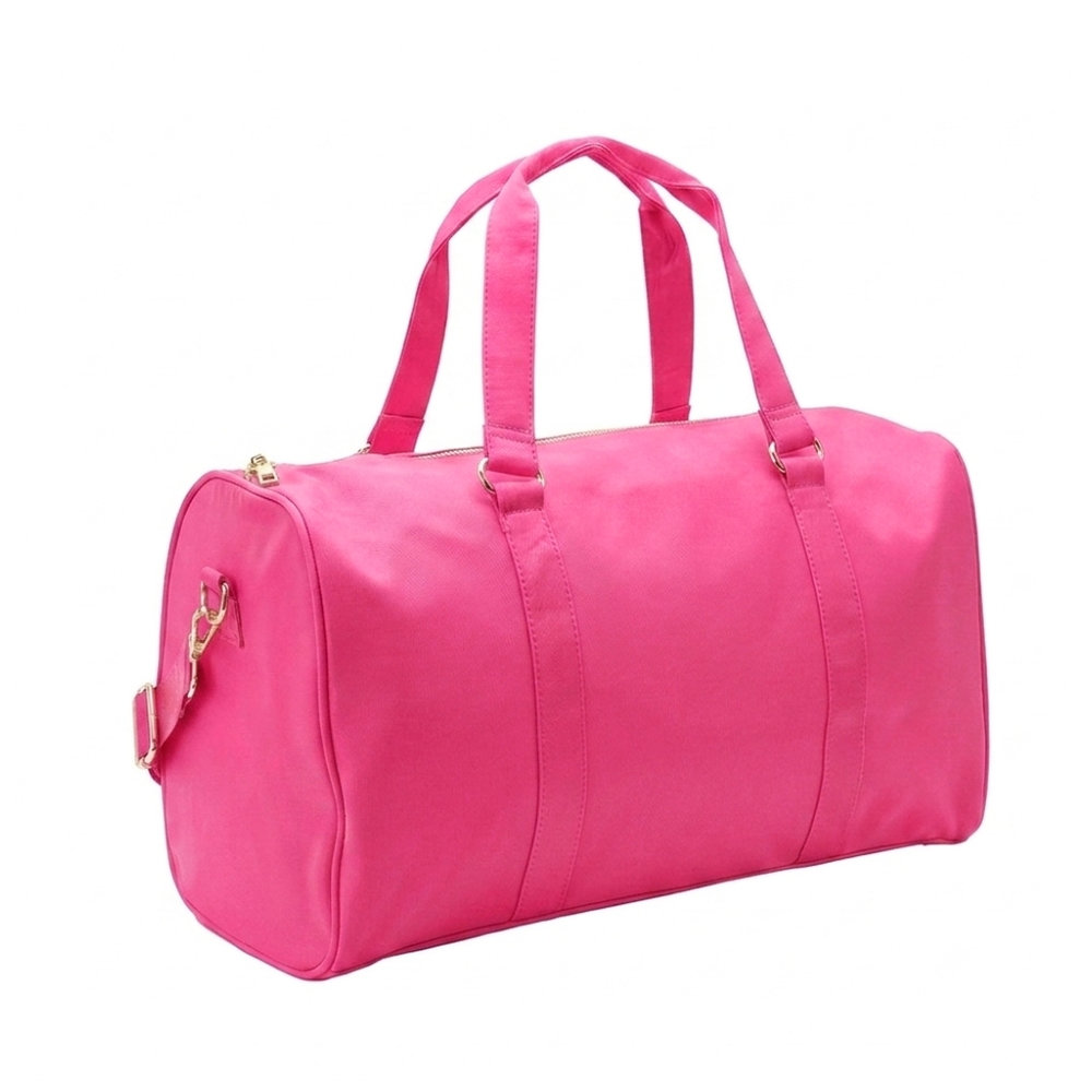 The Happy Tribe - Personalised Duffle Bag, Neon Pink