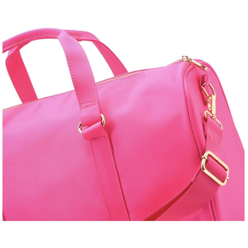 The Happy Tribe - Personalised Duffle Bag, Neon Pink