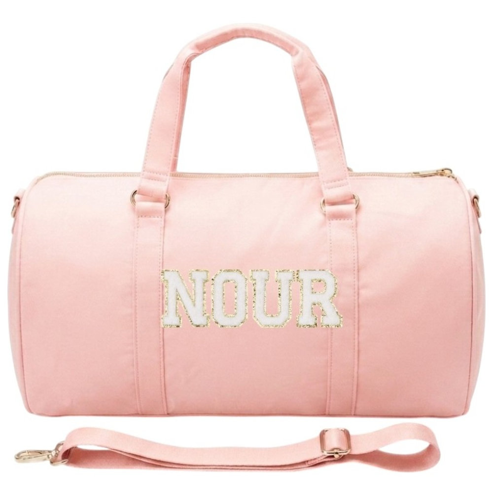 The Happy Tribe - Personalised Duffle Bag, Peachy Pink