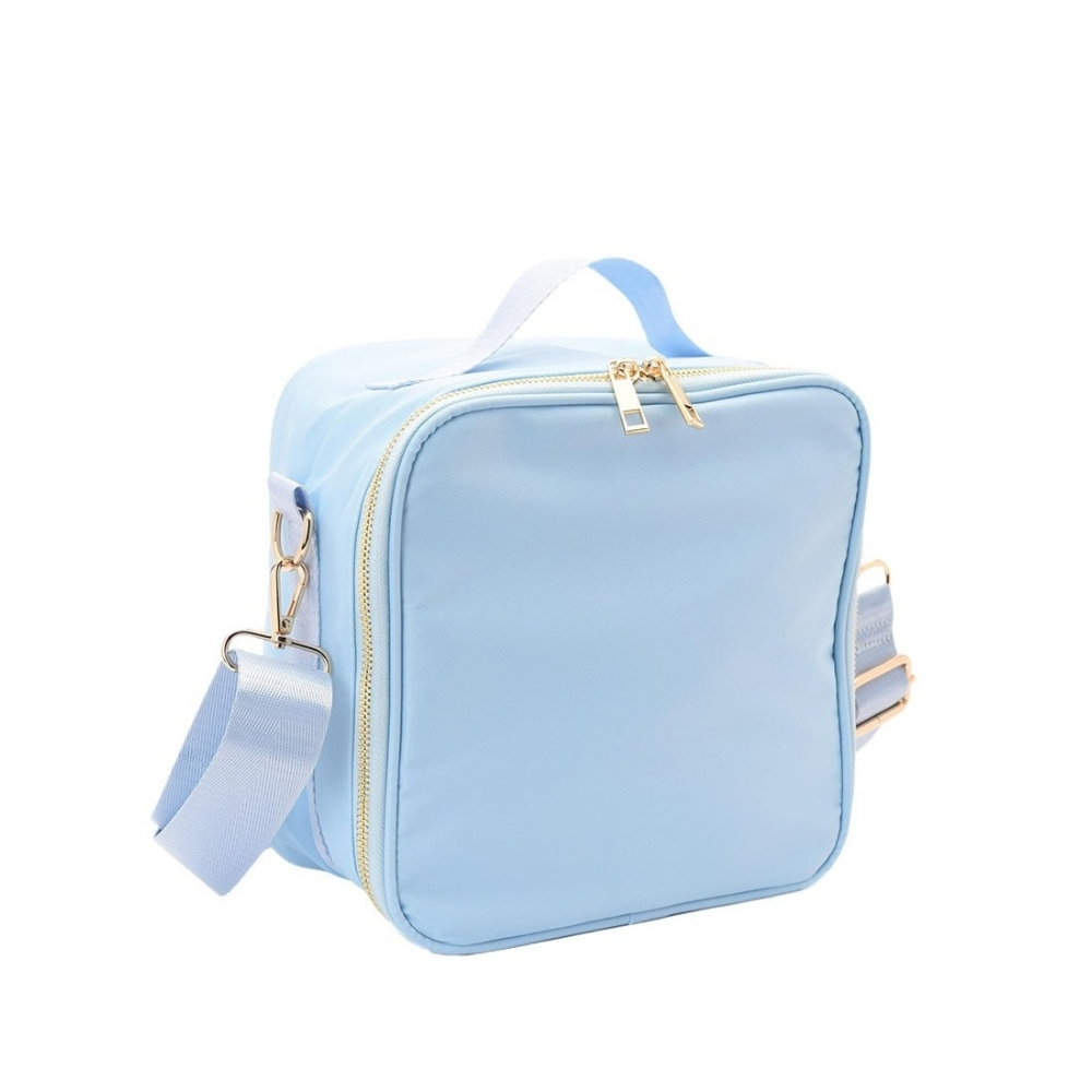 The Happy Tribe - Personalised Lunch Bag, Baby Blue