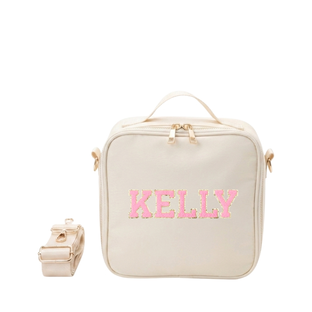 The Happy Tribe - Personalised Lunch Bag, Cream