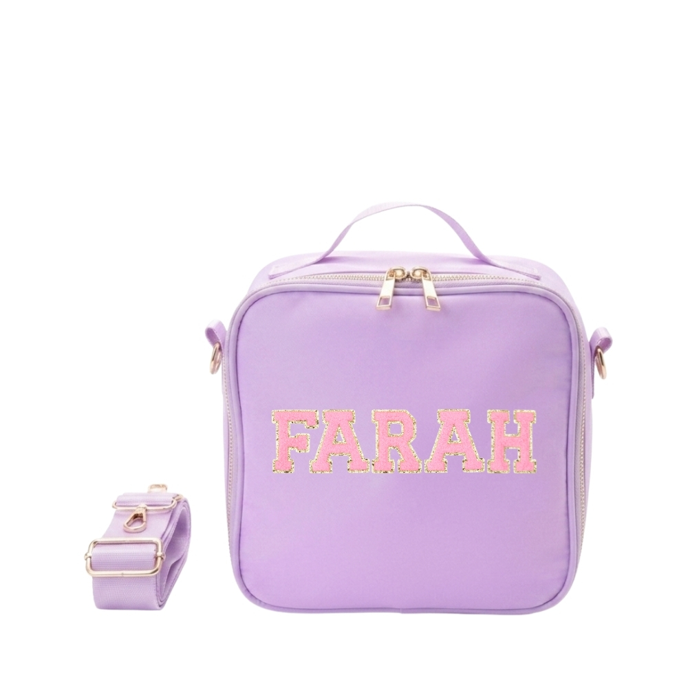 The Happy Tribe - Personalised Lunch Bag, Lilac