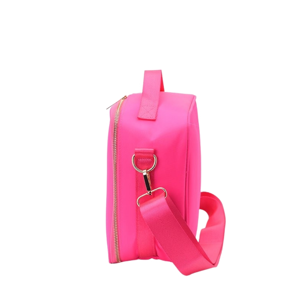 The Happy Tribe - Personalised Lunch Bag, Neon Pink