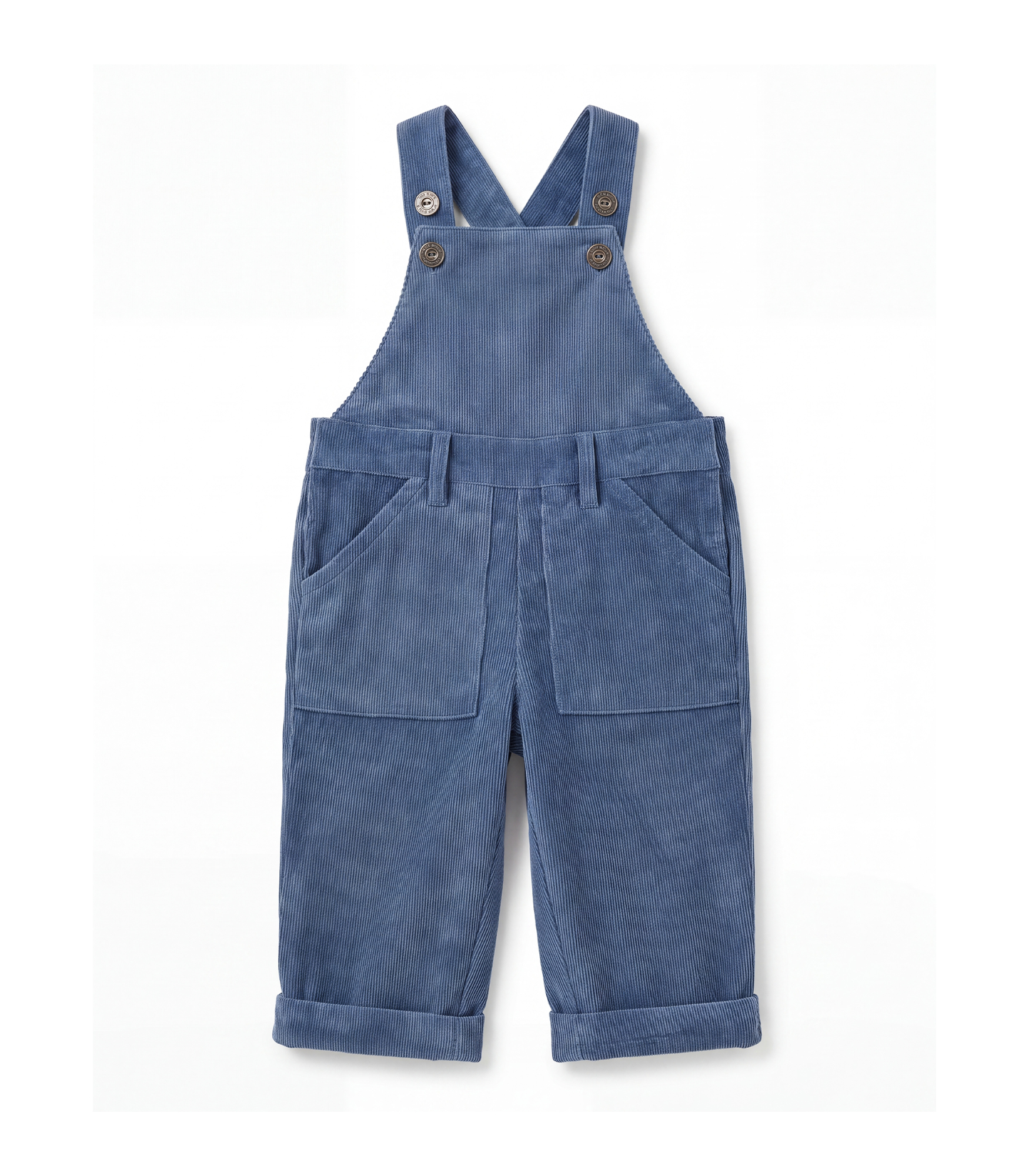 Jules & Juliette - Augustin Corduroy Dungaree Pants - Blue