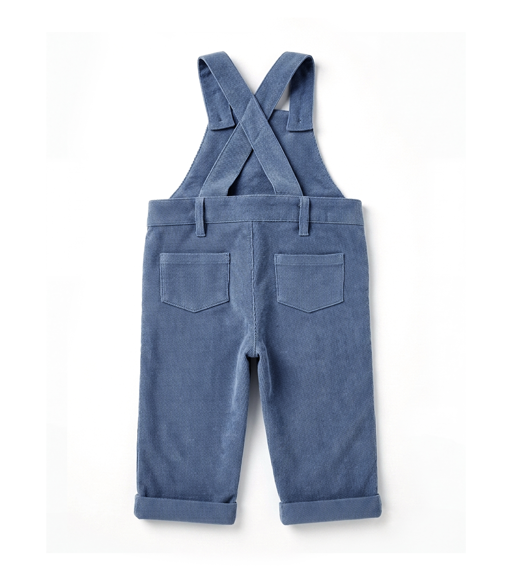 Jules & Juliette - Augustin Corduroy Dungaree Pants - Blue