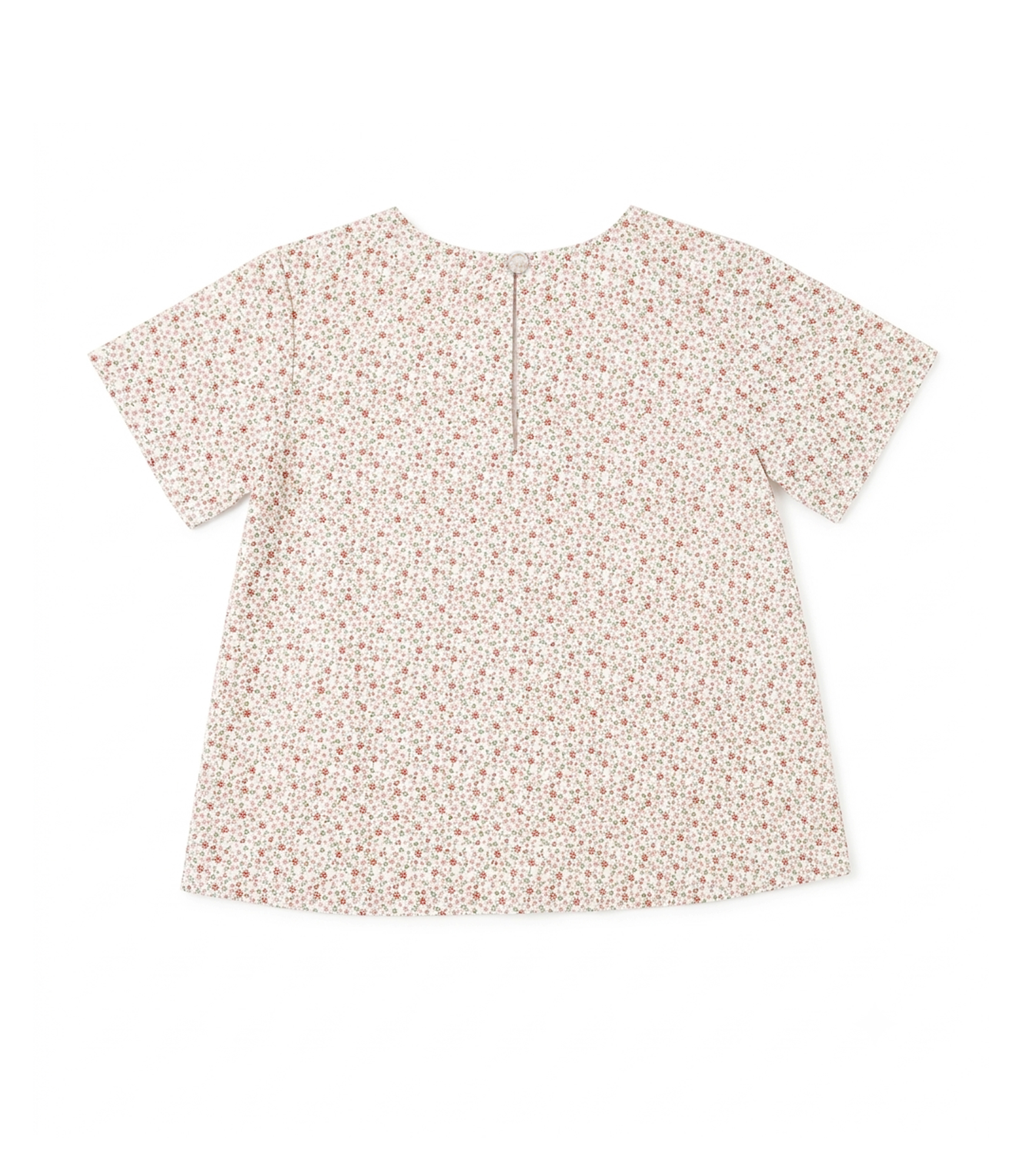 Jules & Juliette - Girl's Blandine Flowery Cotton Blouse - Rosewood Pink