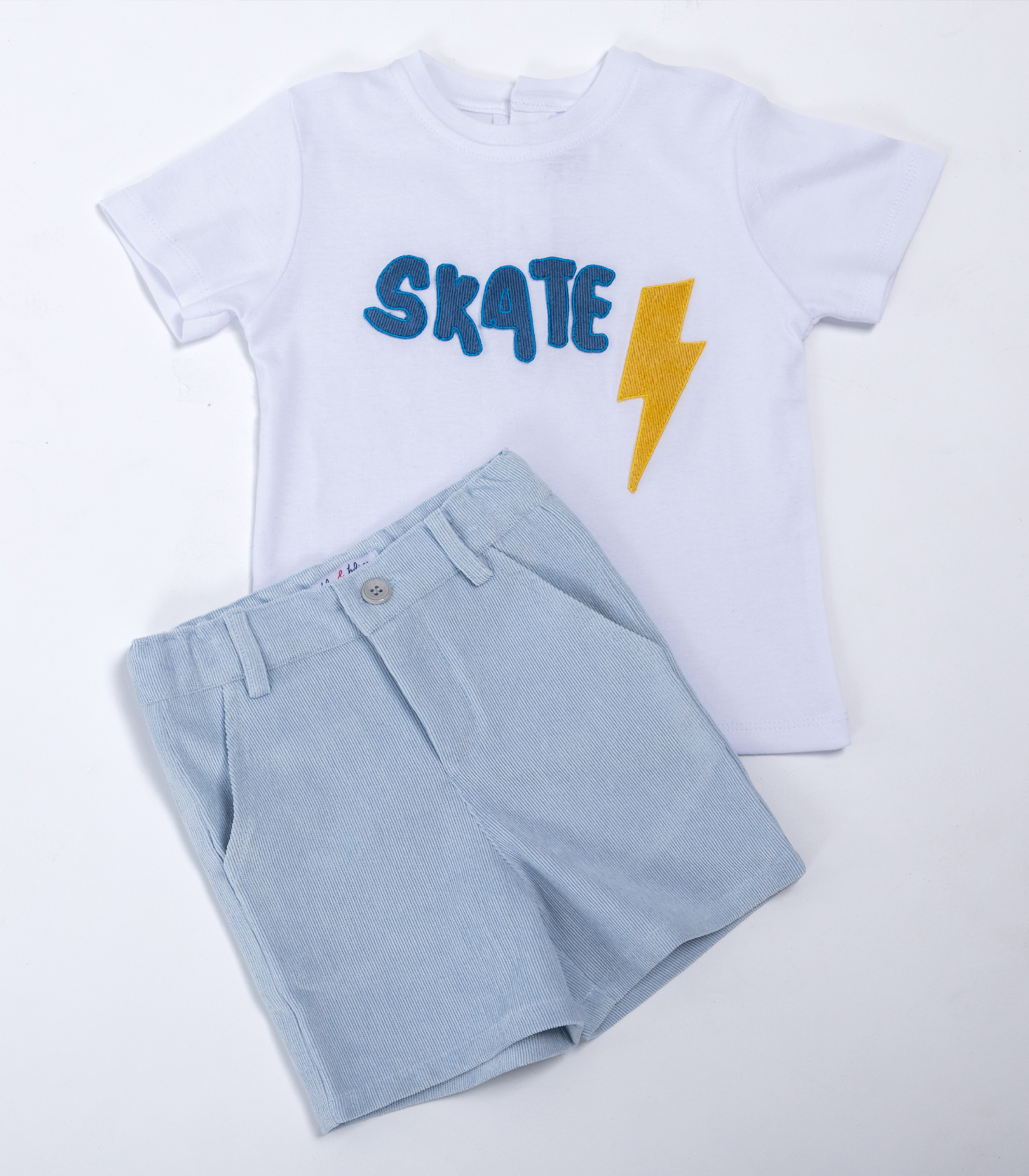 Jules & Juliette - Bob Baby Boy Shorts - Sky Blue