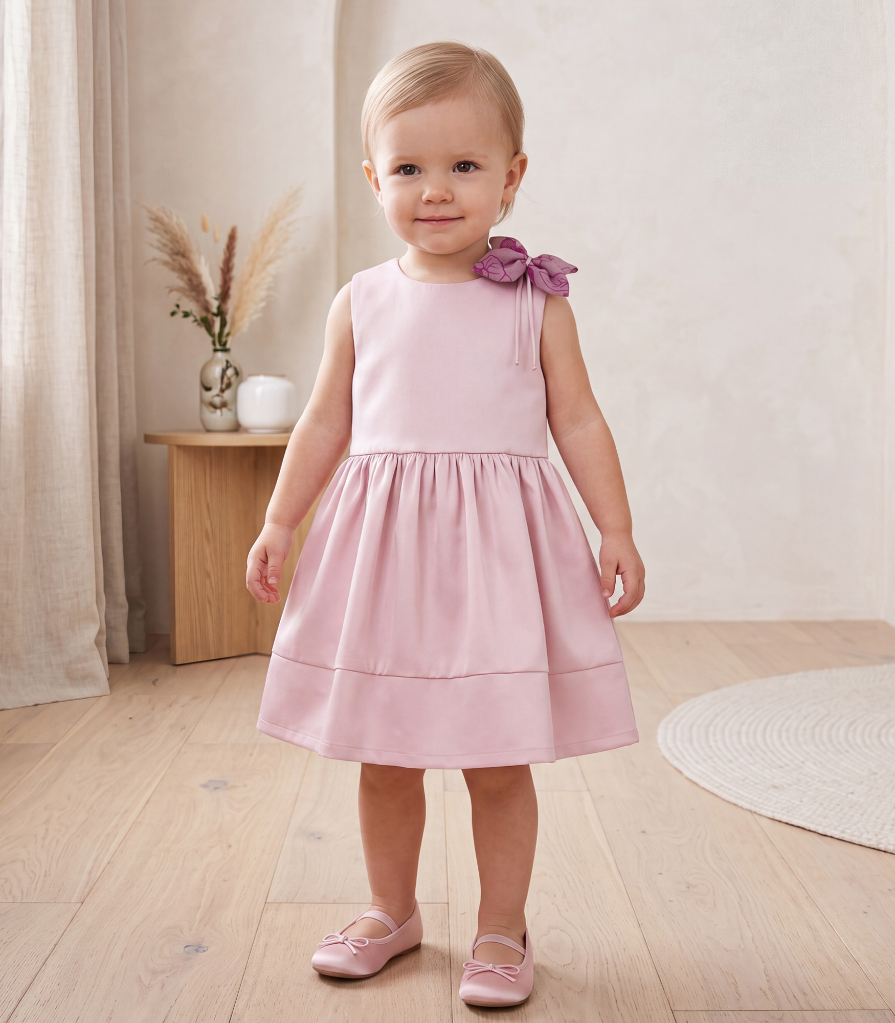 Jules & Juliette - Baby Girl's Fenicia Sleeveless Dress - Pink