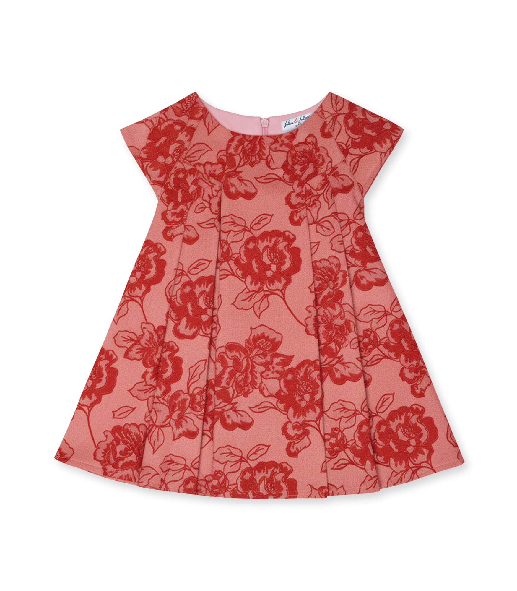 Jules & Juliette - Baby Boy's Rose Flower Jacquard Dress - Red