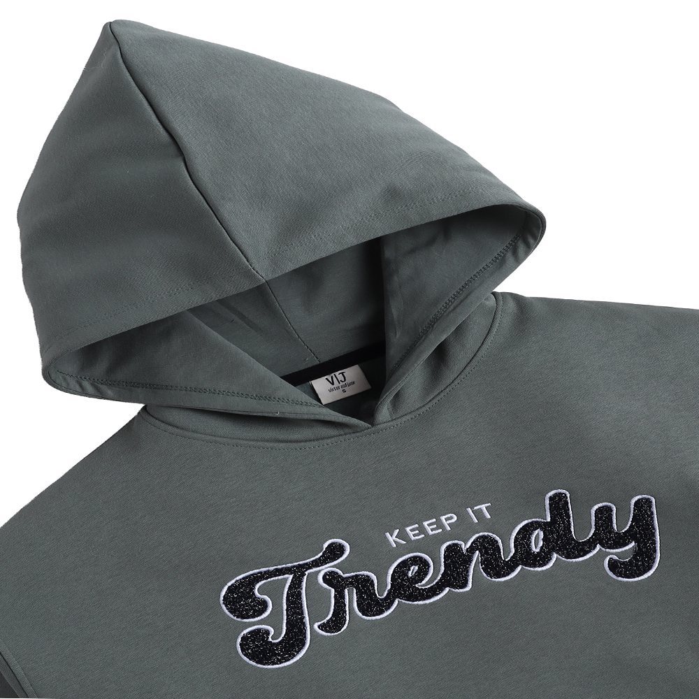Victor and Jane - Keep It Trendy Girls Hoodie - Sage Green