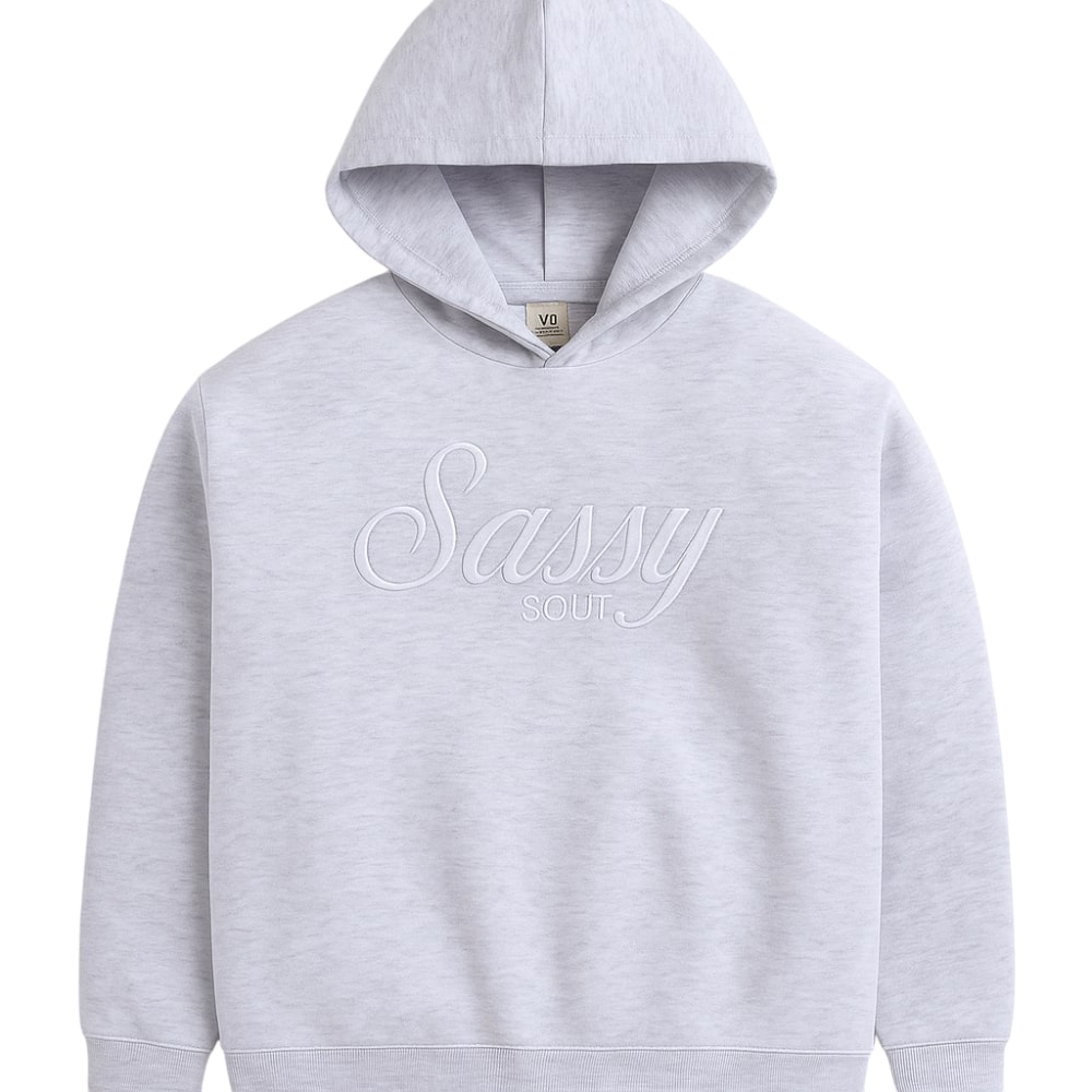 Victor and Jane - Sassy Soul Girls Hoodie - Heather Grey