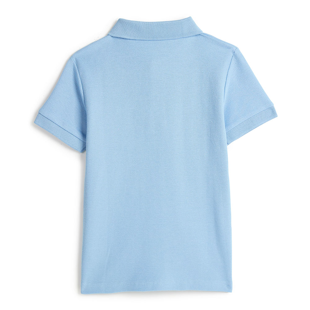 Victor and Jane Boy's Short Sleeves Polo T-Shirt Powder - Blue