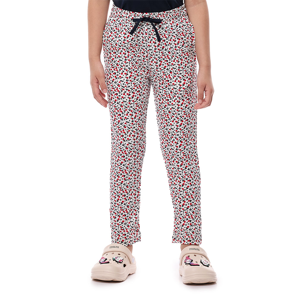 Victor and Jane Girls' Top and Pyjama Blue/Multicolor - 2 Pcs