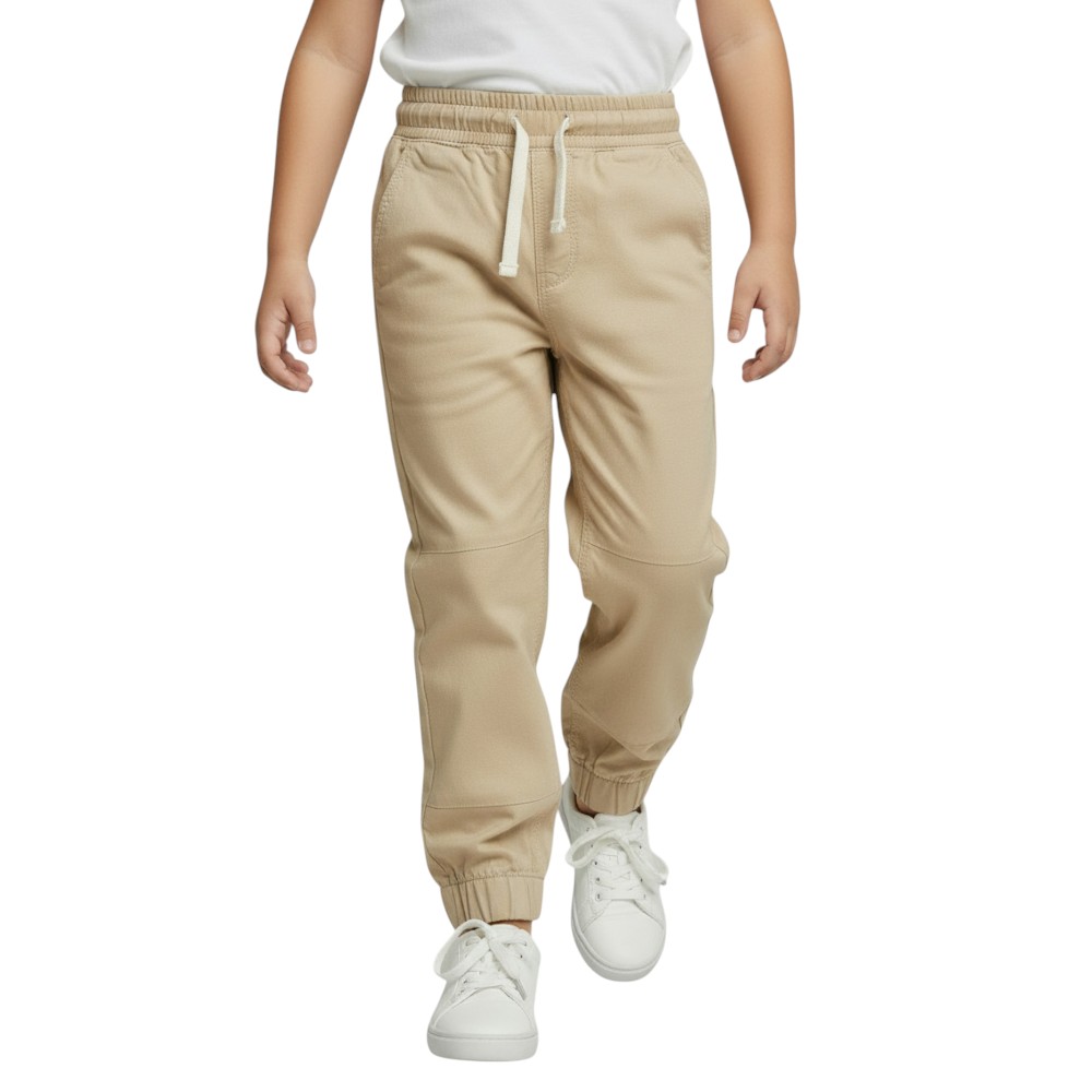 Victor and Jane Boys Cargo Jogger - Beige