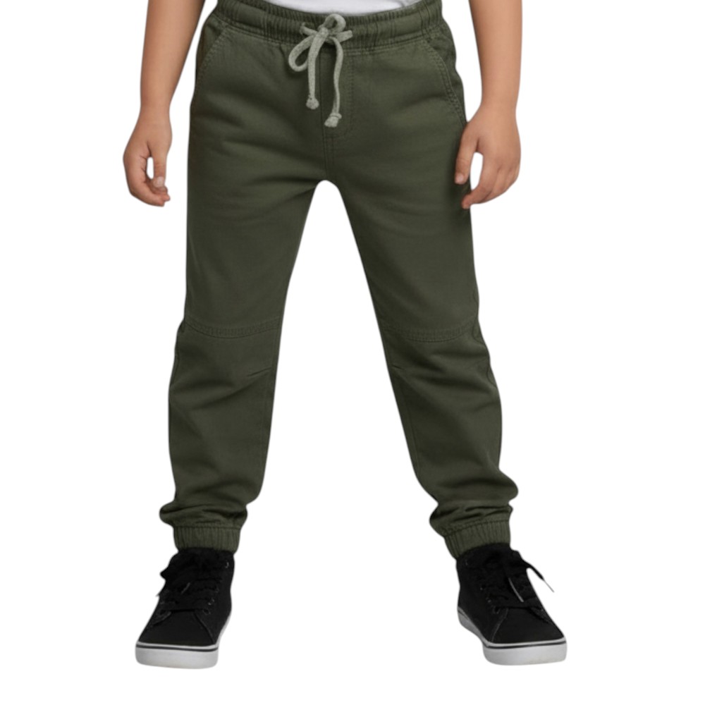 Victor and Jane Boys Cargo Jogger - Olive