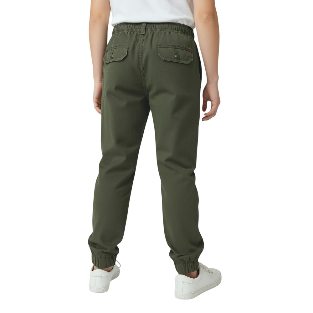 Victor and Jane Boys Cargo Jogger - Olive