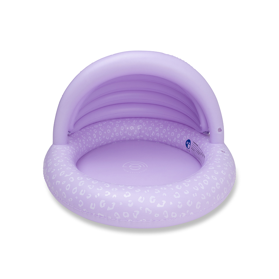 Swim Essentials - Leopard Inflatable Canopy Pool - Lilac - 100 cm
