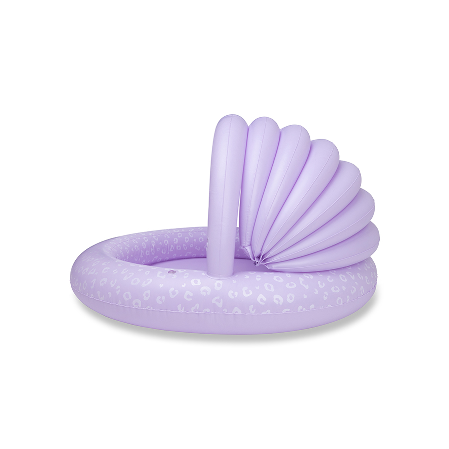 Swim Essentials - Leopard Inflatable Canopy Pool - Lilac - 100 cm