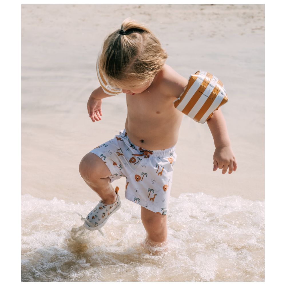 Swim Essentials - Striped Swimming Armbands - Yellow - 14x6x17 cm