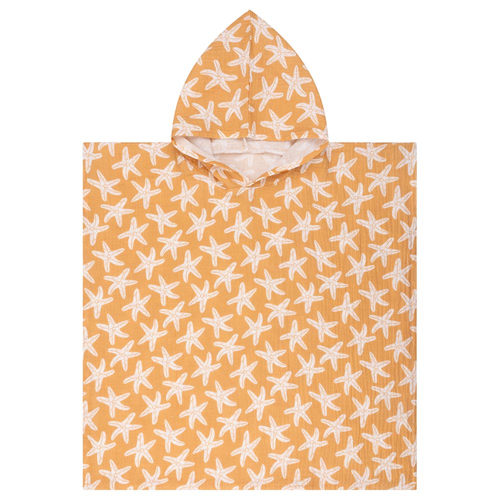 Swim Essentials Sea Stars Beach Poncho - Orange