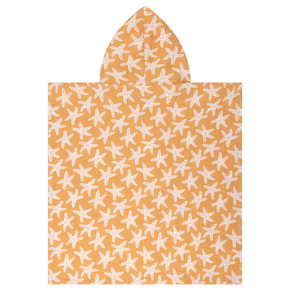 Swim Essentials Sea Stars Beach Poncho - Orange
