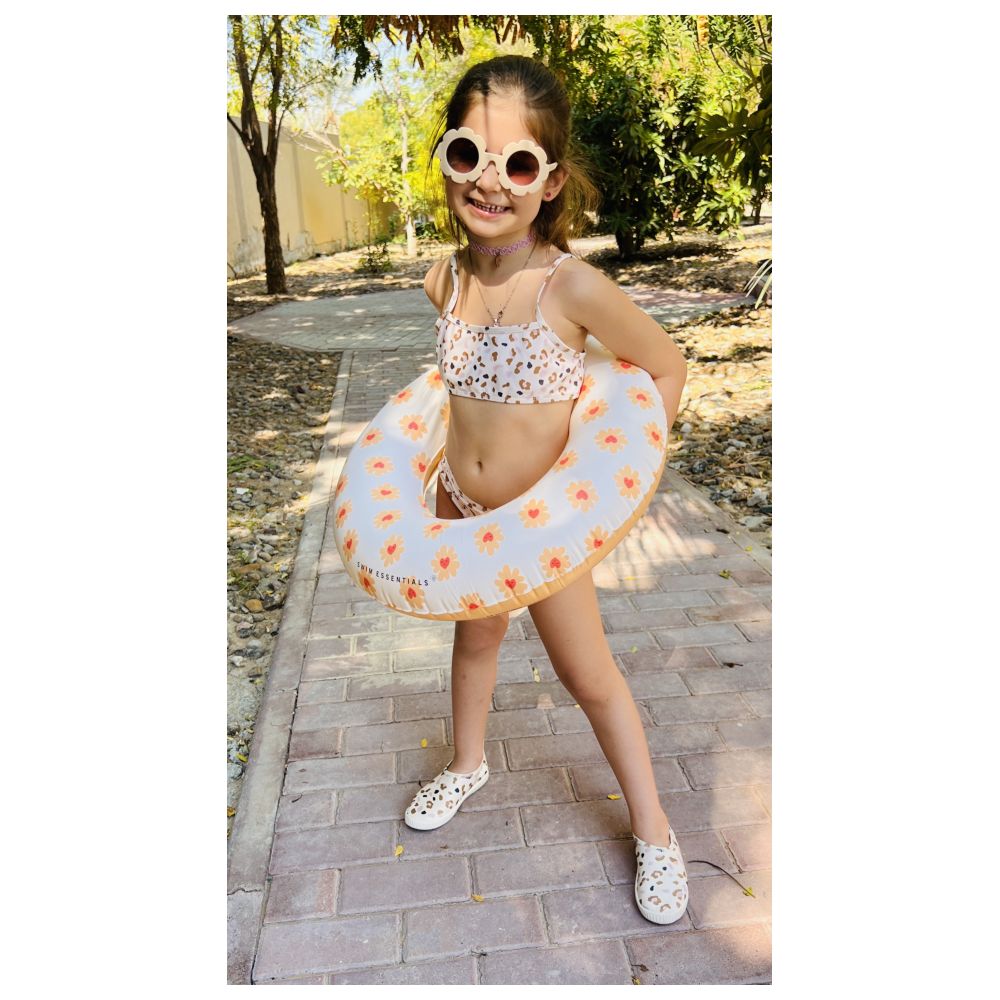 Swim Essentials - Flower Heart Printed Swimring - 55 cm