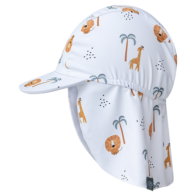 Swim Essentials Baby Jungle Sun Swim Hat - White/Green