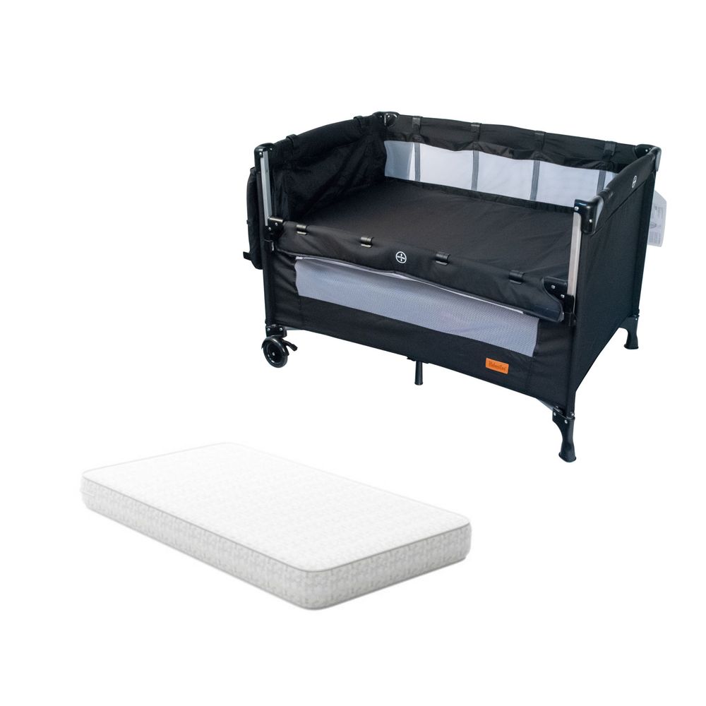 Bebesitos - Next To Me Nursery Center Bassinet With Fitted Thick Mattress - Black