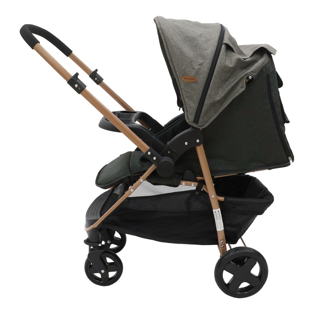 Bebesitos - Dualview Reversible Travel System With Newborn Car Seat - Grey