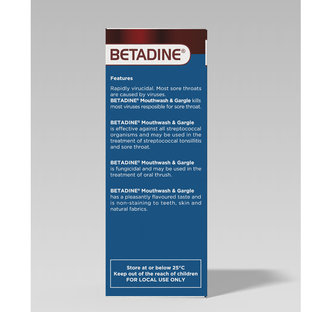 Betadine - Mouthwash And Gargle - 250 ml