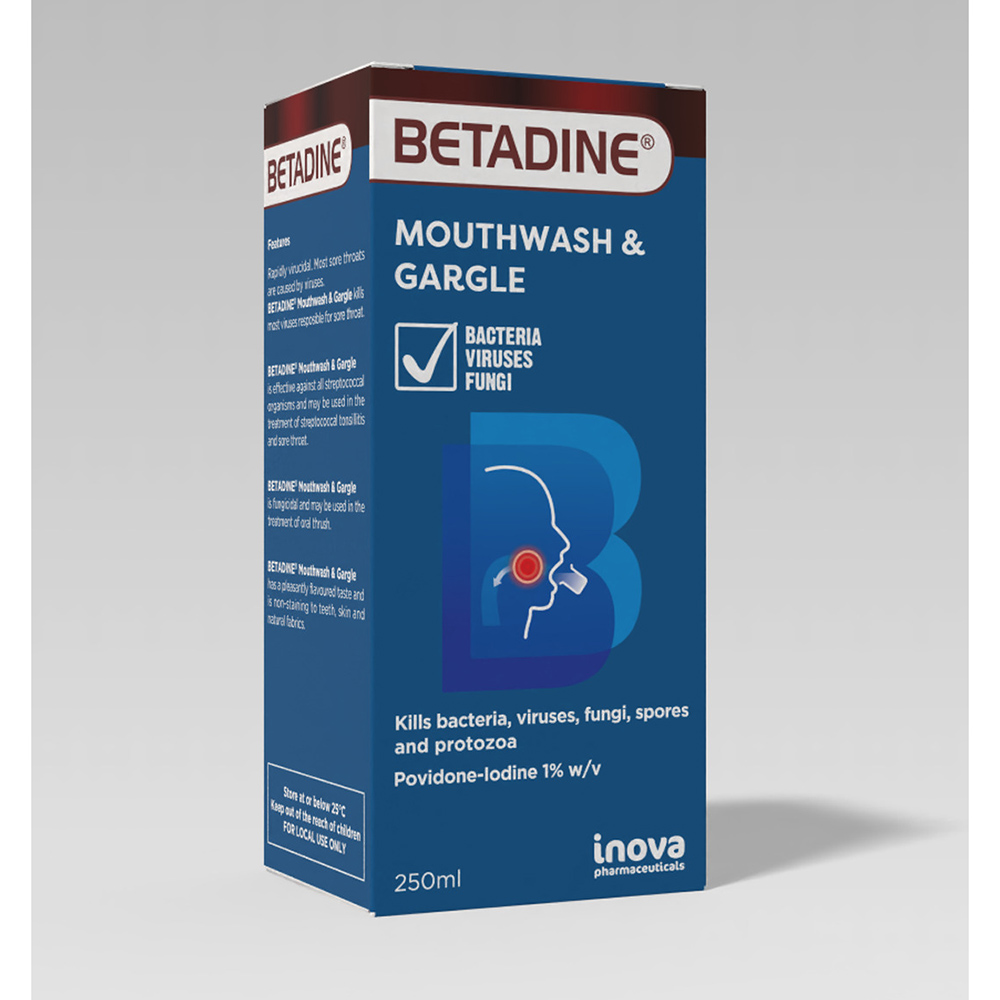 Betadine - Mouthwash And Gargle - 250 ml