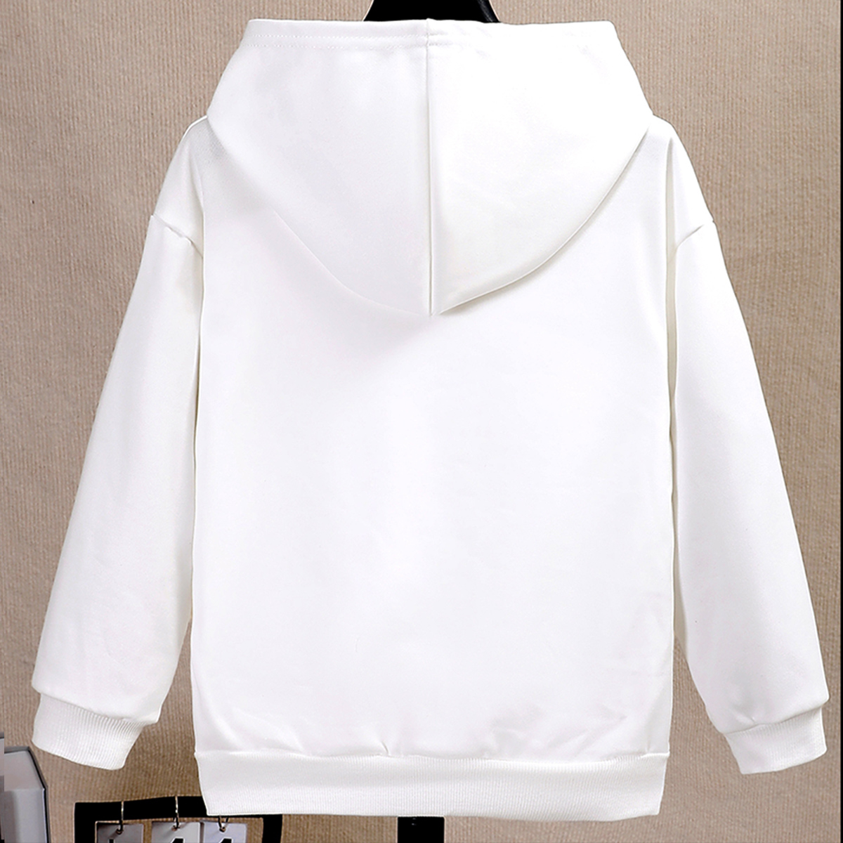BrownBark - Printed Girls Hoodie - White - 132407080