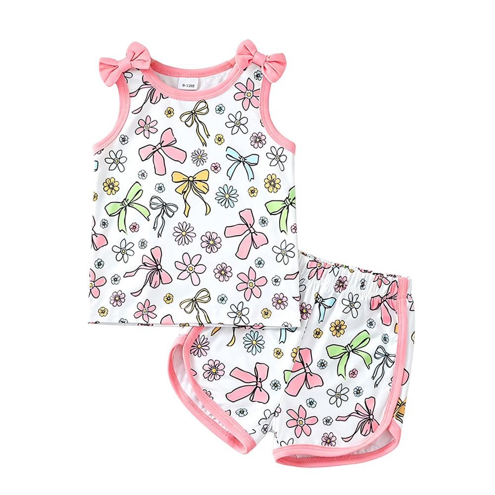 BrownBark - Printed Baby Matching Set 2 in 1 - Pink - 22511089