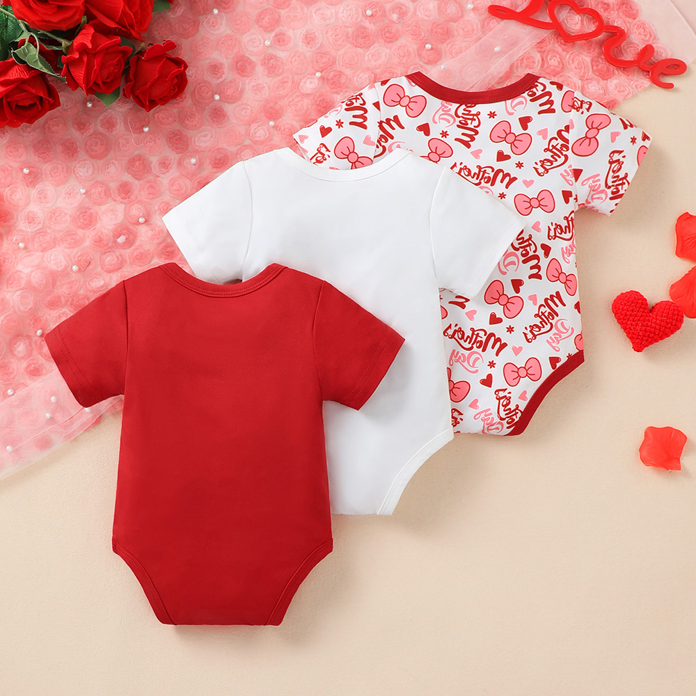 BrownBark - Printed Baby Romper 3 in 1 - Red - 22601059