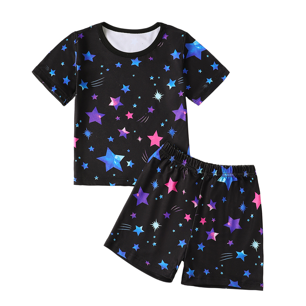 BrownBark - Printed Boys Matching Set 2 in 1 - Blue - S224061216
