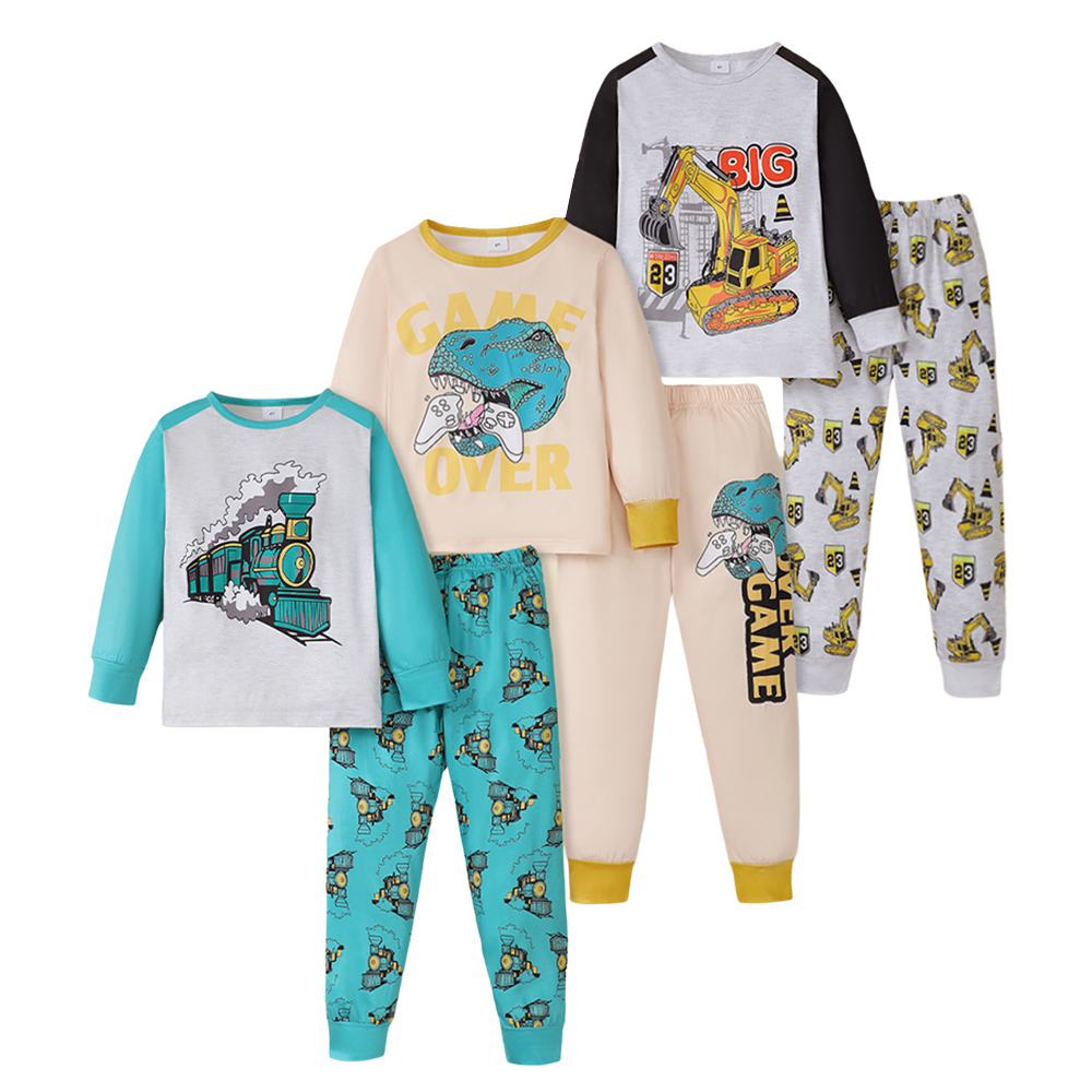 BrownBark - Casual Boys Matching Set 6 in 1 - Gray - S225081117