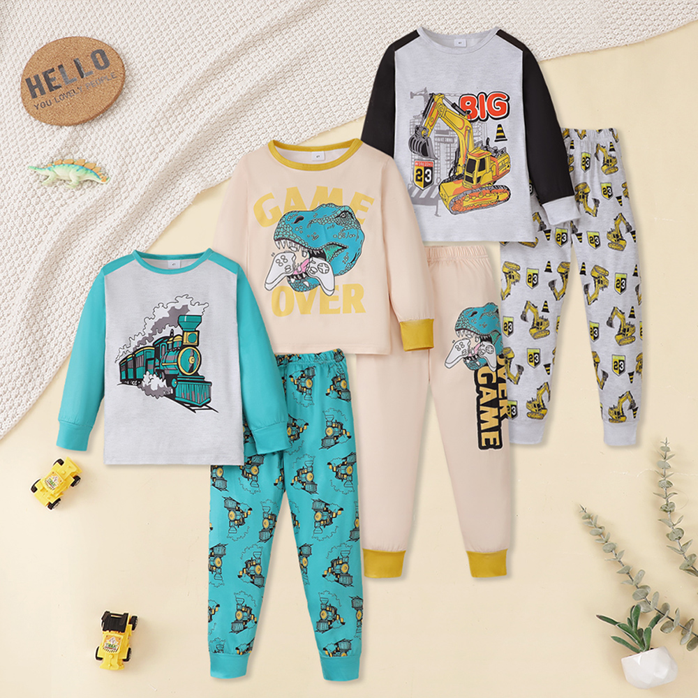 BrownBark - Casual Boys Matching Set 6 in 1 - Gray - S225081117