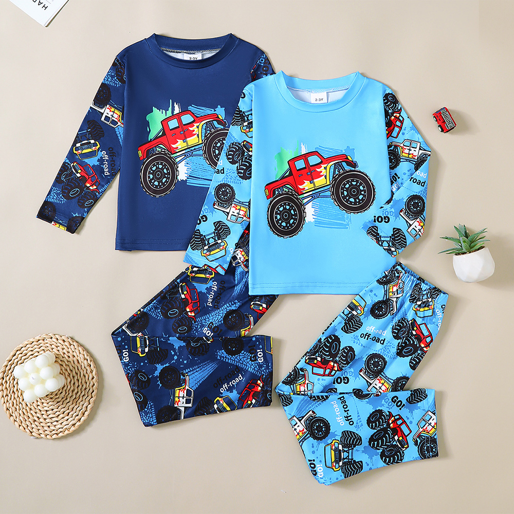 BrownBark - Casual Boys Matching Set 4 in 1 - Blue - S225081120
