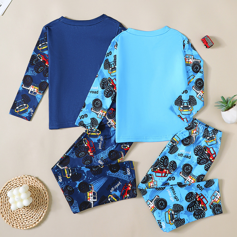 BrownBark - Casual Boys Matching Set 4 in 1 - Blue - S225081120