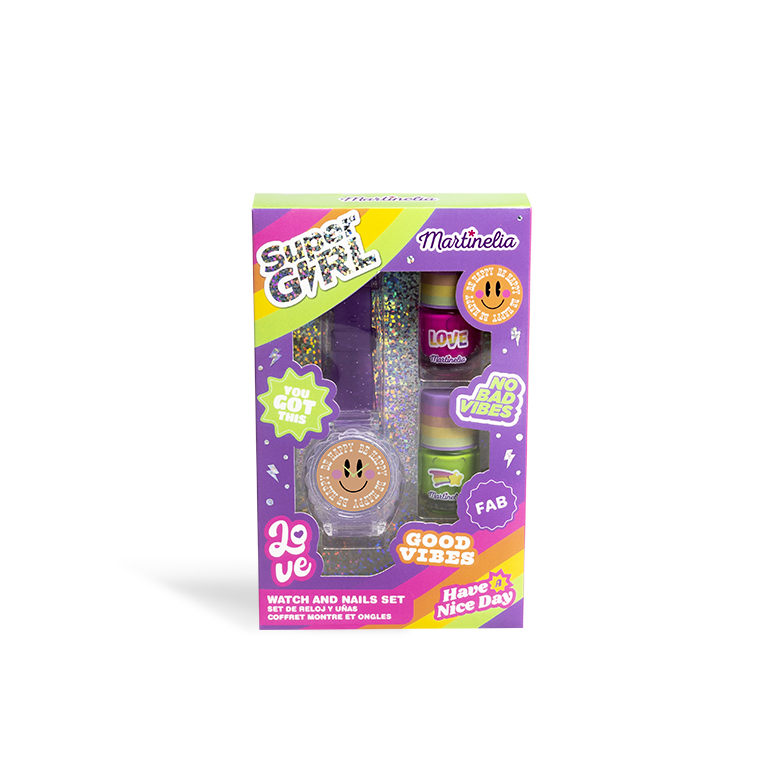 Martinelia - Super Girl Watch & Nail Set - Multicolor