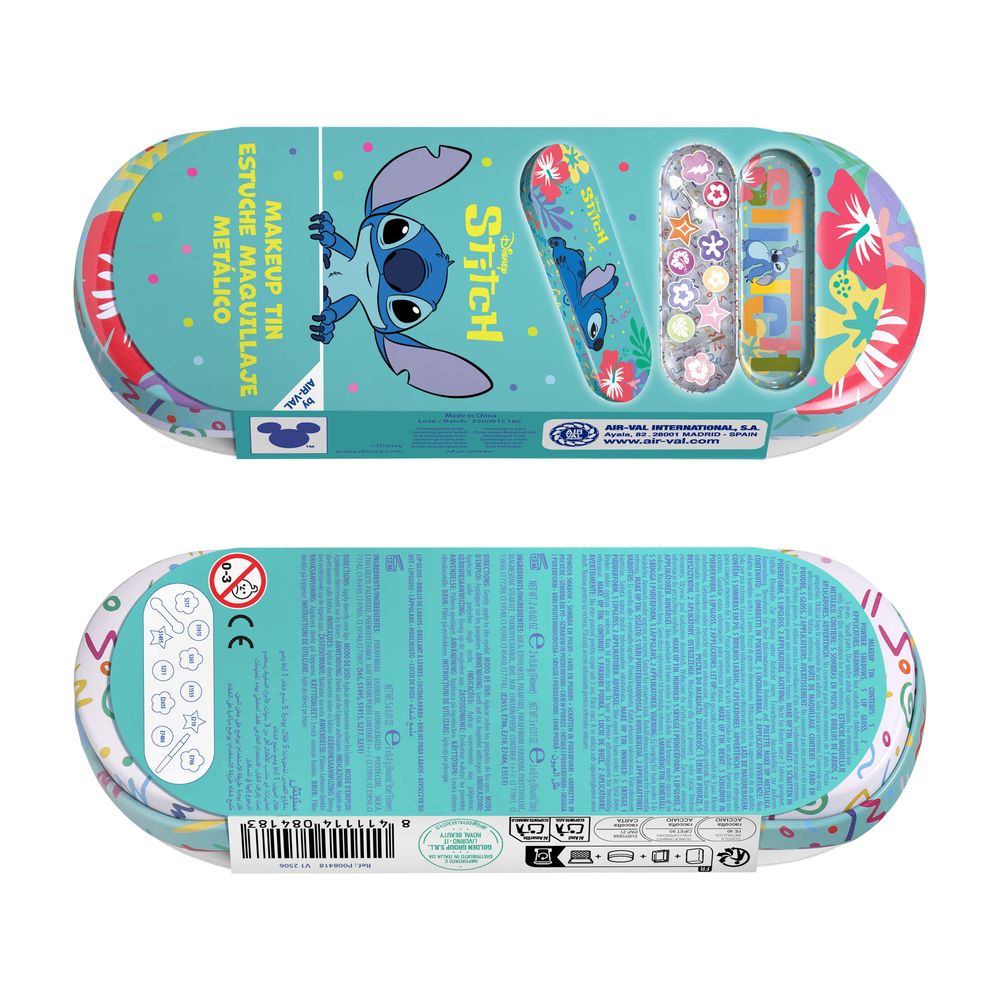 Air-Val - Disney Makeup Tin - Stitch - Style May Vary