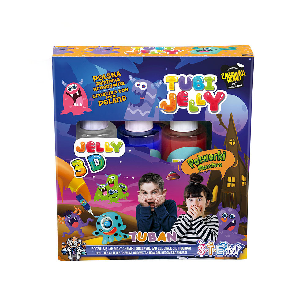 Tuban - Tubi Jelly Set With 3 Colors - Monsters