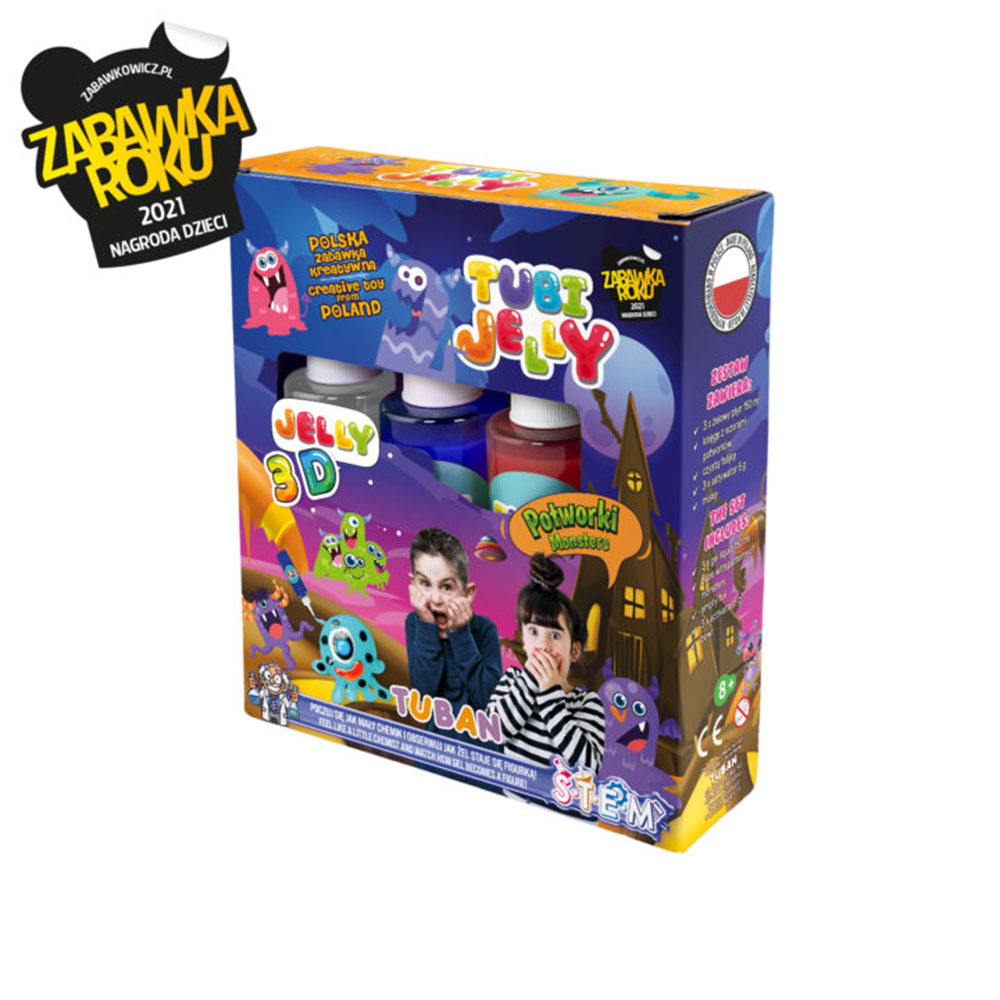 Tuban - Tubi Jelly Set With 3 Colors - Monsters