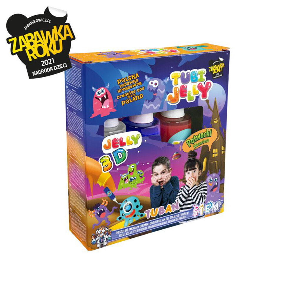 Tuban - Tubi Jelly Set With 3 Colors - Monsters