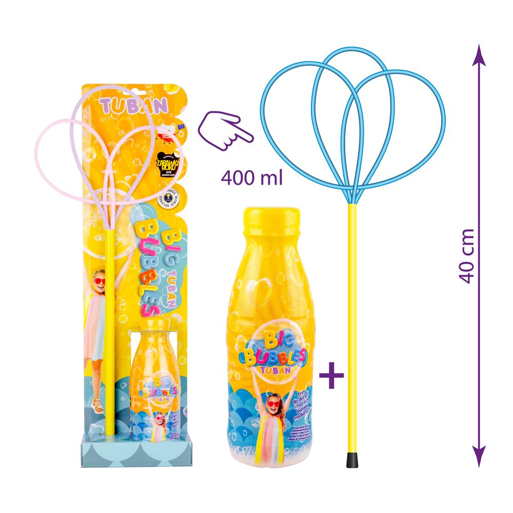 Tuban - Soap Bubble Ring Pro Multi Butterfly & Liquid Set - 400 ml