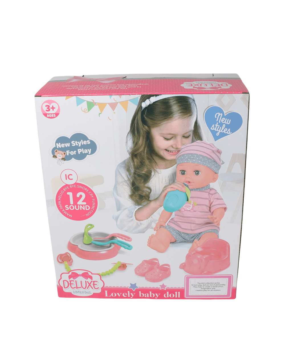 Vdora Dolls - Baby Doll Feeding Playset D - 14 Inch