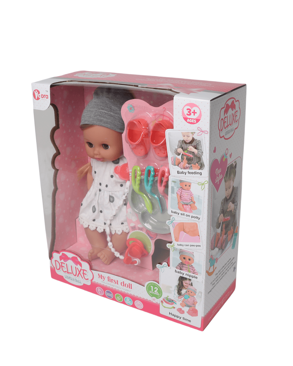 Vdora Dolls - Baby Doll Feeding Playset D - 14 Inch