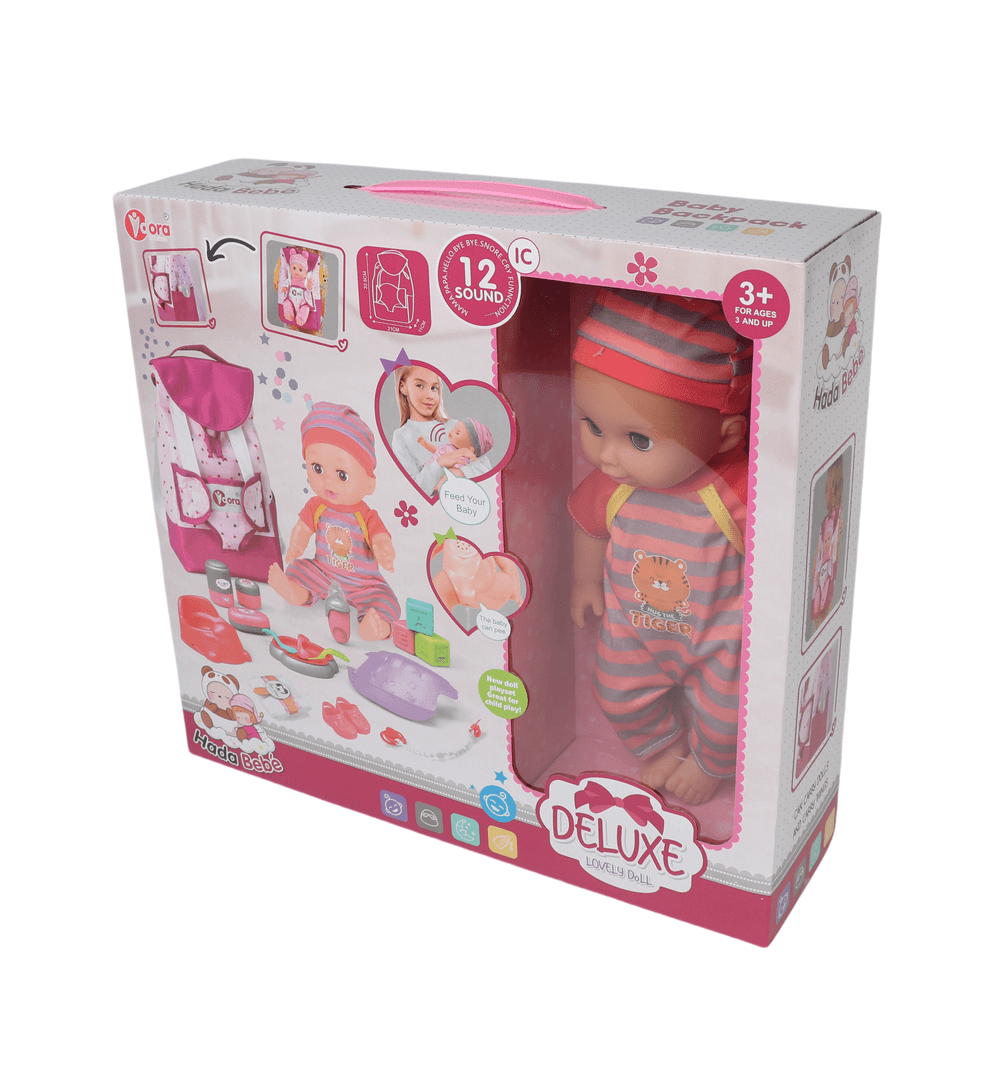 Vdora Dolls - Baby Doll W/ Backpack Playset - 14 Inch